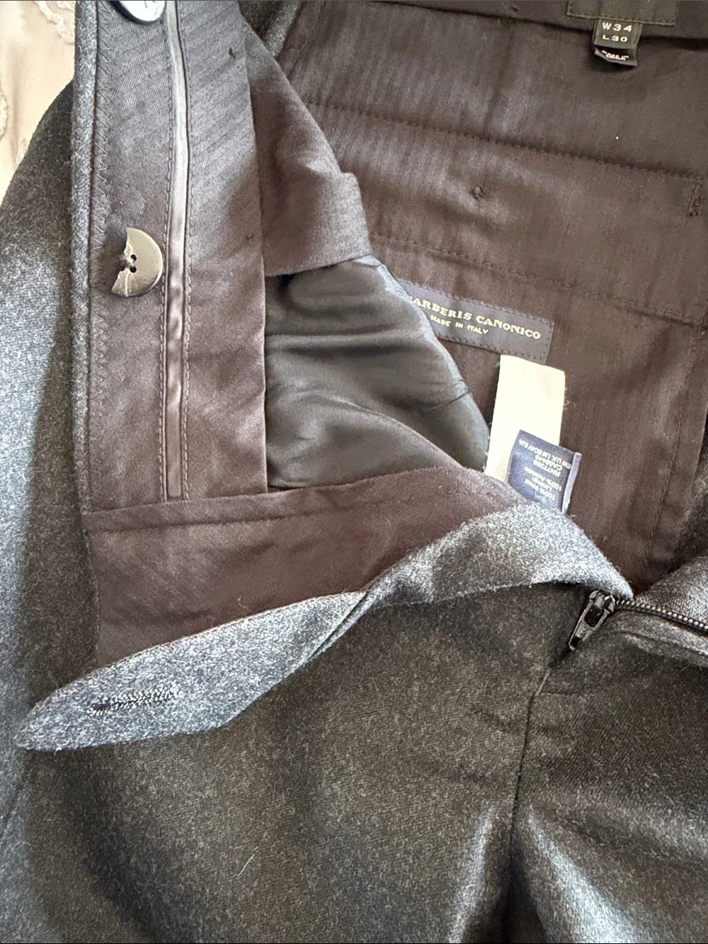 J.Crew Ludlow Tuxedo Suit Gray Wool Vitale Barberis Canonico 42R 34x30 Slim